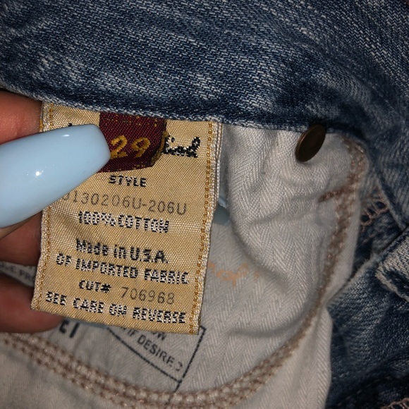 7 For All Mankind Flare Leg Distressed Denim Jeans - Picture 7 of 8